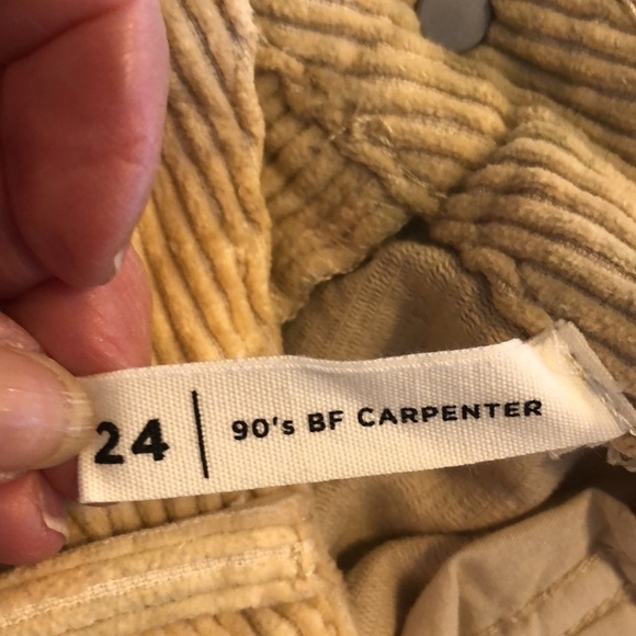 Pacsun 100% Cotton Wide Wale Splash Dyed Corduroy Y2K BF Carpenter Pants S/24 - Picture 14 of 14